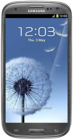 Смартфон Samsung Galaxy S3 GT-I9300 16Gb Titanium grey - Пушкино